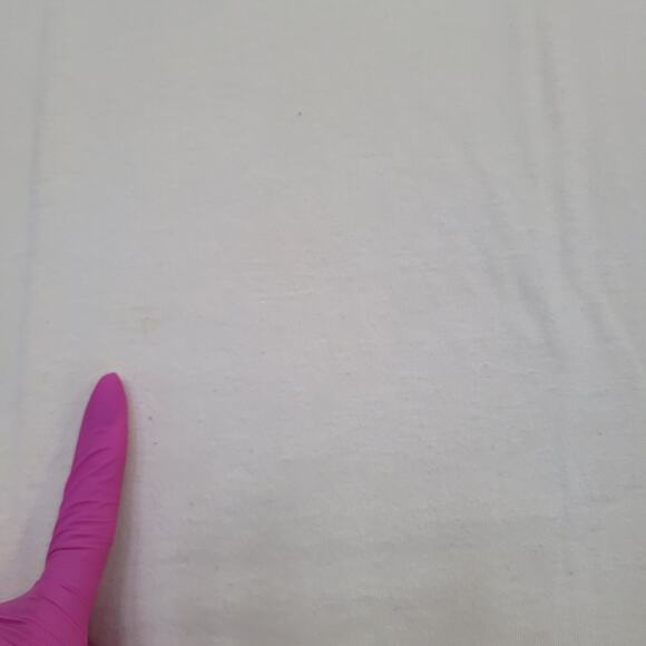 Vintage 80s Hanes Shirt Womens S/M 18x26 Ivory Logo USA - Picture 4 of 13